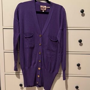 🌿3 for $25!! Bundle and Save🌿
[Juicy Couture] Purple Cardigan Sweater